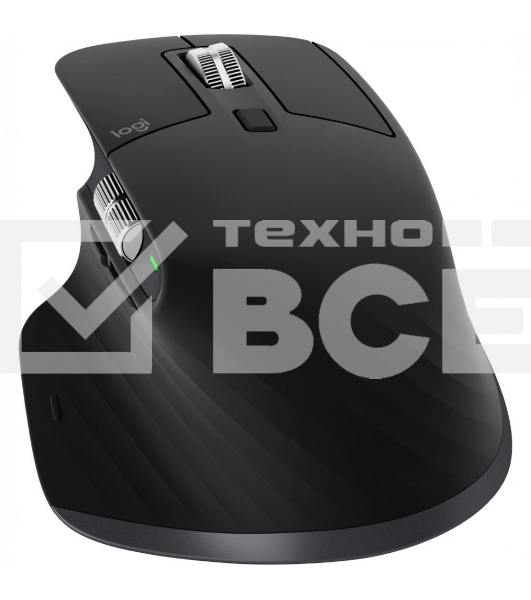 Мышь беспроводная Logitech MX Master 3s графитовый, 8000 dpi, радиоканал, Bluetooth, USB, кнопки - 7