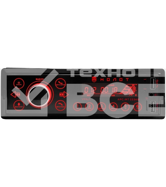 Автомагнитола Ural Молот АРС-МТ 333К 1DIN 4x25Вт