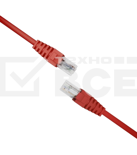 Патч-корд NTSS NTSS-PC-UTP-RJ45-5e-0.15-LSZH-RD NTSS-PC-UTP-RJ45-5E-0.15-LSZH UTP RJ-45 вил.-вилка RJ-45 кат.5E 0.15м красный LSZH (уп.:1шт)