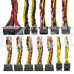 Блок питания ExeGate 800NPX, 800W, (ATX, SC, 12cm fan, 24pin, 2x(4+4)pin, 2xPCI-E, 5xSATA, 3xIDE, black, кабель 220V 1,8м с защитой от выдергивания), фото5