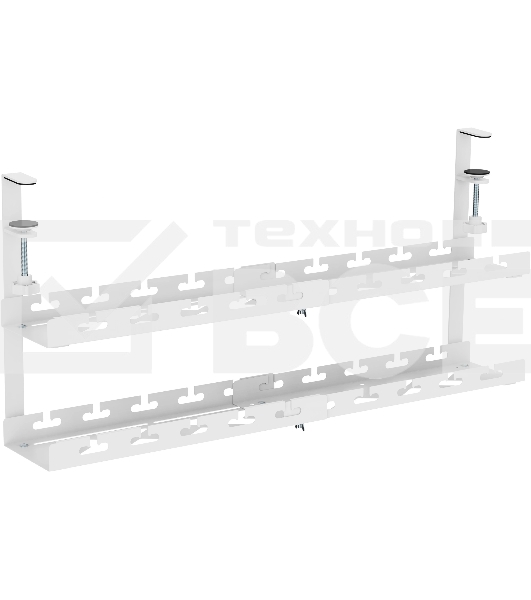 Кабель-канал Cactus CS-CM-700-2WT для столов 72.8x13.5x34.2см белый
