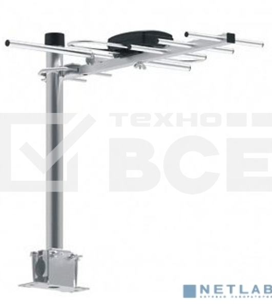 Антенна телевизионная Hyundai H-TAE100 9дБ пассивная серебристый