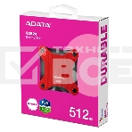 Внешний SSD ADATA SD620, 512 Gb, USB 3.2 Gen 2 Type-A, R/W 520/460, красный, фото9
