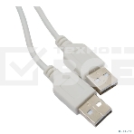 Кабель Rexant USB-A - USB-A, 2,4А, 3м, ПВХ, серый, фото 1