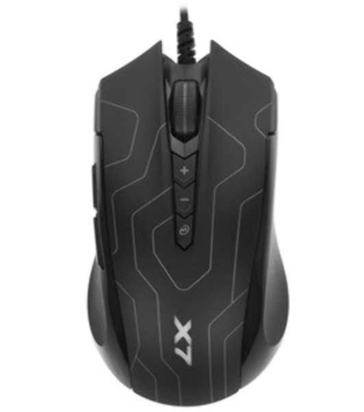 Мышь проводная A4Tech X89 Maze черный, 2400 dpi, USB, кнопки - 8