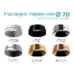Насадка для корпуса светильника N7035 PPG золото розовое полированное D70*H27mm Out10mm  MR16, фото11