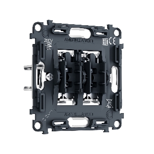 PR115 Механизм 2-клавишного выключателя 10A-250V QUANT PRO