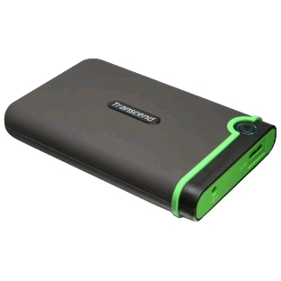 Внешний HDD 2.5' Transcend StoreJet 25M3, 2TB, USB 3.2 Gen 1 Type-A, 5400 rpm, зеленый