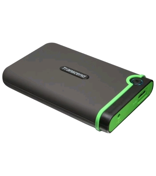 Внешний HDD 2.5' Transcend StoreJet 25M3, 2TB, USB 3.2 Gen 1 Type-A, 5400 rpm, зеленый