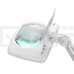Лупа на струбцине Rexant, квадратная, 5D, с подсветкой 60 SMD LED, сенсорный регулятор яркости, белая, фото7