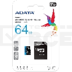 Флеш карта microSD 64GB ADATA microSDHC Class 10 UHS-I A1 100/25 MB/s (SD адаптер), фото4