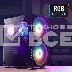 Компьютерный корпус Aerocool / Formula Python (3xUSB, 2xAudio, 0.5 мм,2x200 мм FAN, прозрачная стенка-закаленное стекло, ATX, без БП), фото3