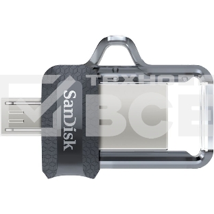 Флеш диск 128GB SanDisk Ultra Android Dual Drive OTG, m3.0/USB 3.0, Black