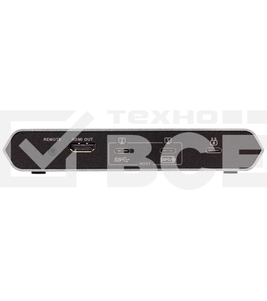 Док-коммутатор APC ATEN 2-Port USB-C Gen 1 Dock Switch with Power Pass-through
