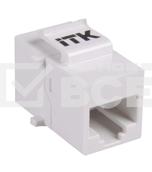 Проходной адаптер кат.5E UTP, RJ45-RJ45, тип Keystone Jack | CS7-1C5EU | ITK