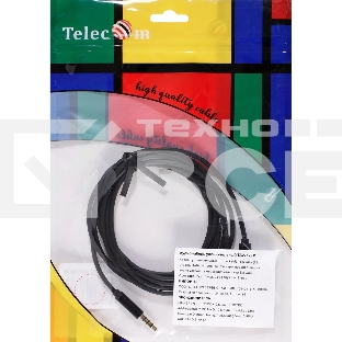 Кабель удлинит 3.5 Jack (M) - 3.5 Jack (F), 2м Telecom PRO <TAV7179M-2M>