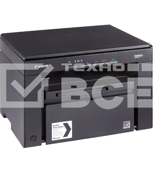 МФУ лазерный Canon i-SENSYS MF3010 (5252B004), A4, ч/б, печ. 18 стр/мин., скан. до 18 стр/мин., 600 x 1200 dpi (печать) 600x600dpi (сканер), USB 2.0