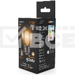 Лампа филам. Gauss 11Вт цок.:E27 шар 220B 2700K св.свеч.бел.теп. G45 (упак.:10шт) (105802111), фото4
