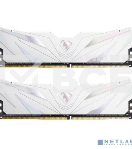 Оперативная память NETAC, DDR4, 16GB (2x8GB), 3600MHz, CL18, DIMM, с радиатором, белый
