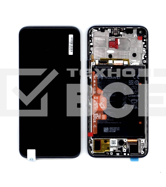 Дисплей для Huawei Nova 8i в сборе с тачскрином, панелью  и аккумулятором (SP 02354GMW), черный