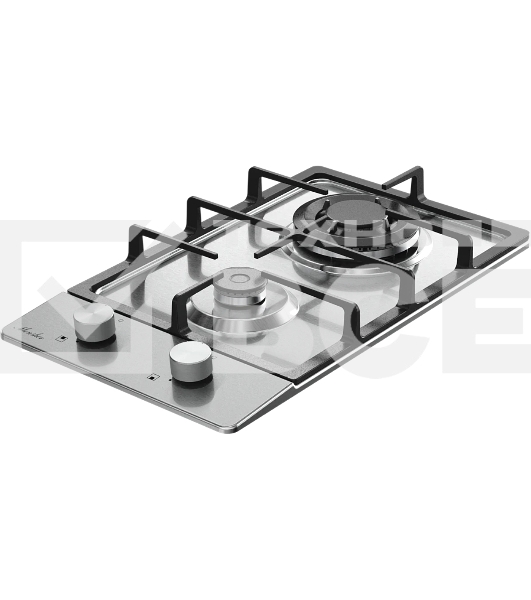 Варочная поверхность Monsher MSG 33 Acier, газ, High-Tech, 29 см, автоматический электроподжиг, газ-контроль, форсунки под сжиженый газ, SABAF конфорки, чугунные решетки, нержавеющая сталь