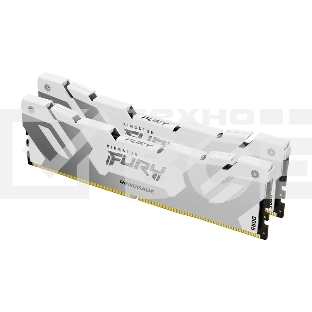 Оперативная память Kingston Fury Renegade, DDR5, 32GB (1x32GB), 6400MHz, CL32, DIMM, радиатор, белый
