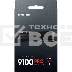 Твердотельный диск 1TB Samsung 9100 PRO, M.2, PCI-E 5.0 x4, TLC 3D NAND [R/W - 14800/13400 MB/s] с радиатором, фото9