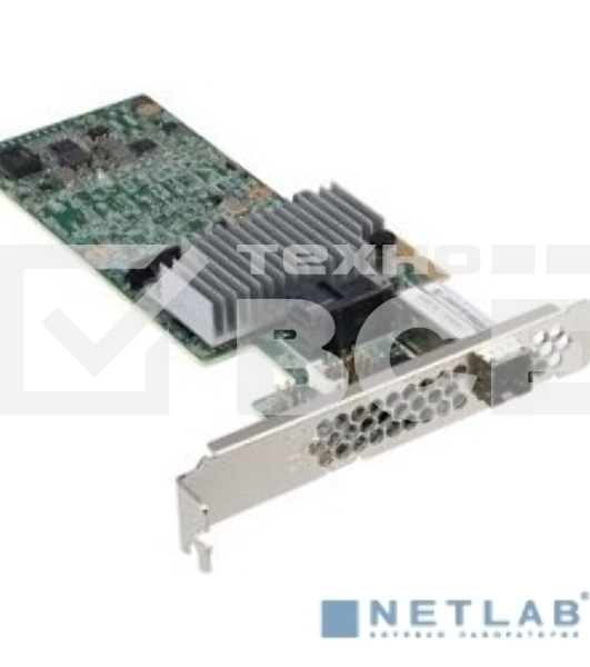 Контроллер LSI MegaRAID SAS9380-4i4e SGL (LSI00439) SAS 12G, (PCI-E 3.0 x8, LP), RAID 0,1,10,5,6, 8port (1*intSFF8643 + 1*extSFF8644),1GB onboard, К