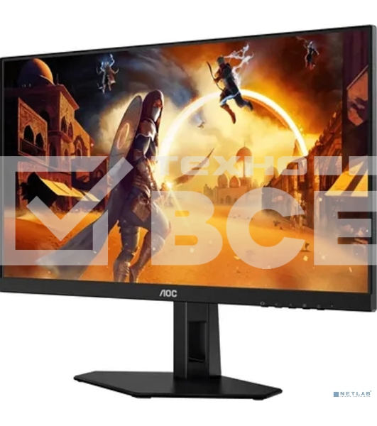 Монитор 23.8' AOC Q24G4E IPS 2560x1440, 180 Гц, 1 мс, 16:9, 350 кд/м², 2xHDMI 2.0, DP, HDR10, Adaptive-Sync, черный