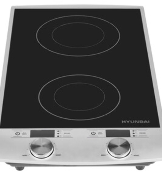 Плита настольная электрическая Hyundai HYC-0103 серебристый/черный стеклокерамика (настольная)