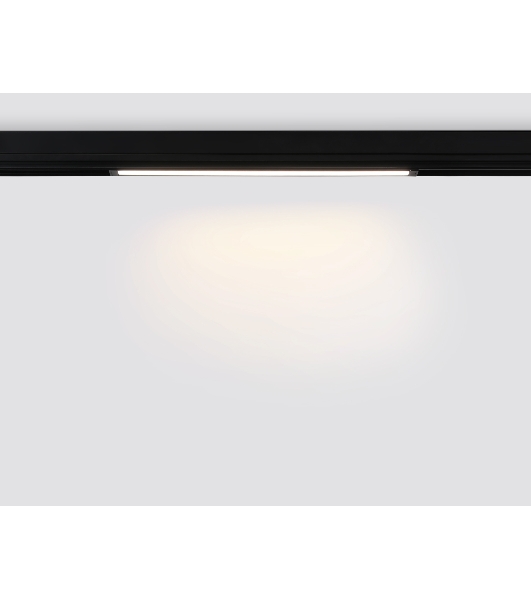 Управляемый светодиодный светильник для шинопровода Magnetic Ambrella light GL1282 BK черный IP20 18W 3000K-6400K 220V 120° 452*25*42 (Без ПДУ)