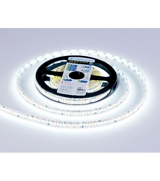 Светодиодная лента Ambrella light GS3303 2835 240Led/ 18W m/ 24V IP20 6500K/ 5000*10*1.2mm (2 конт.)