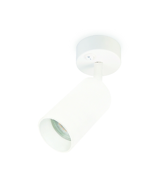 Накладной спот с выключателем Ambrella light TA126 WH белый GU10 max 12W D70*164*D55