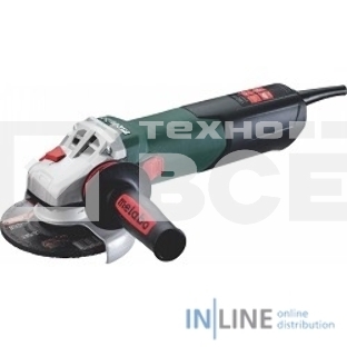 Шлифмашина угловая Metabo WE 15-125 Quick 1550вт, 125мм, 3.5Нм,эл-ка, 11000 об/мин, кейс, вес 2.5 кг