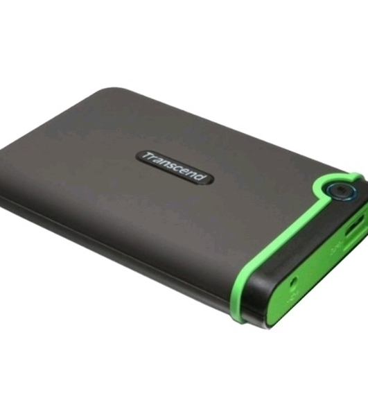 Внешний HDD 2.5' Transcend StoreJet 25M3, 1TB, USB 3.2 Gen 1 Type-A, 5400 rpm, зеленый
