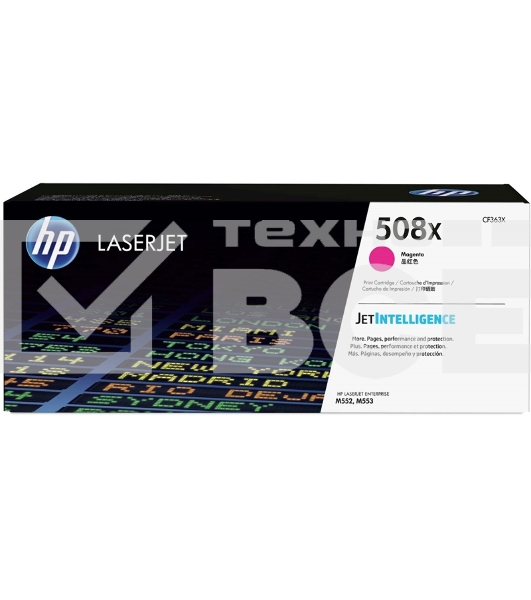 Тонер Картридж HP 508X CF363X пурпурный для HP CLJ M552/M553 (9500стр.)