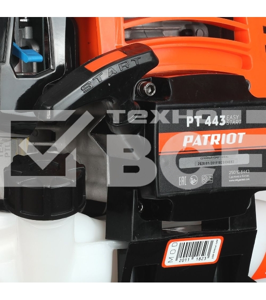 Триммер бензиновый Patriot PT 443 The One (1+1) 1840Вт 2.5л.с. неразбор.штан. реж.эл.:леска/нож