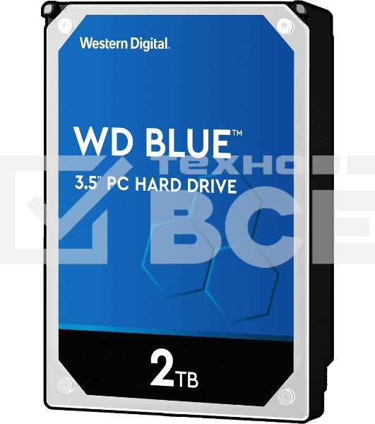 Жесткий диск Western Digital 2Tb 7200rpm WD20EZBX SATA-III Blue 256Mb 3.5