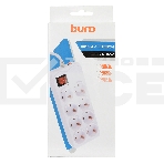 Сетевой фильтр Buro 800SH-1.8-W 1.8м (8 розеток) белый (коробка), фото5
