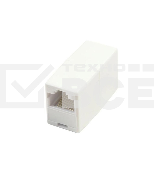 Проходной адаптер кат.5E UTP, RJ45-RJ45, тип Keystone Jack | CS7-1C5EU | ITK