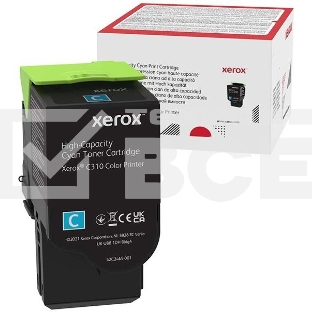 Картридж лазерный XEROX C310 голубой 5,5K (006R04369)