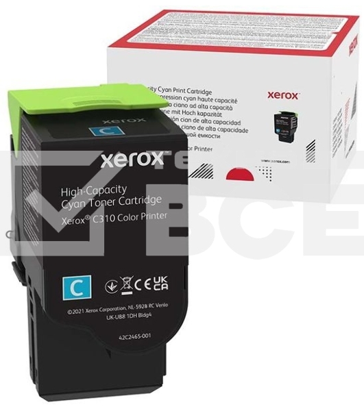 Картридж лазерный XEROX C310 голубой 5,5K (006R04369)