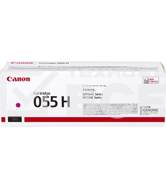 Картридж лазерный Canon 055 H M (3018C002) пурпурный (5900 стр.) для Canon i-SENSYS серий MF740, LBP660.