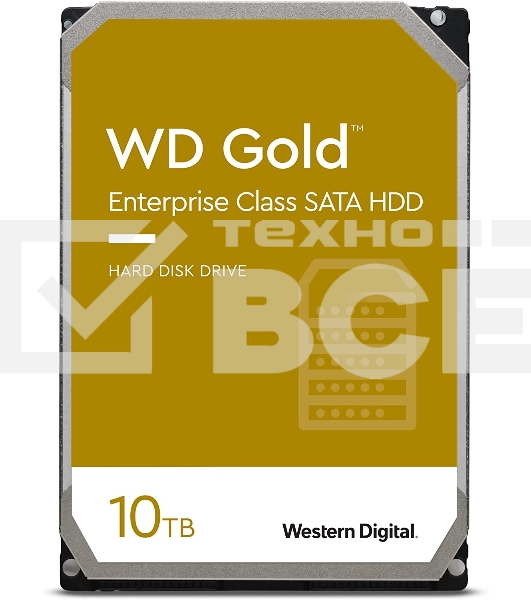 Жесткий диск Western Digital SATA 10TB 7200RPM 6GB/S 128MB GOLD WD102KRYZ