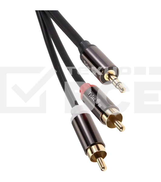Кабель соединит 3.5 Jack (M) - 2xRCA (M), 1.5м Telecom PRO <TAV7183M-1.5M>