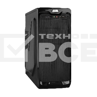 Компьютерный корпус Miditower ExeGate EX287030RUS UN-604-UN600 (ATX, БП UN600 с вент. 12см, 2*USB+2*USB3.0, аудио, черный)