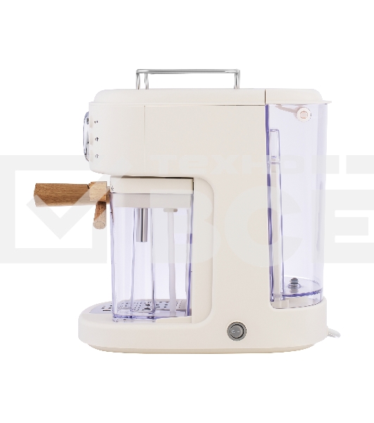 Кофеварка рожковая Maunfeld MF-737BG PRO бежевый, исп. кофе - молотый, 1.5 л, 1250 Вт, 15 Бар.