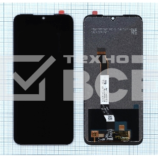 Дисплей для Xiaomi Redmi Note 8T в сборе с тачскрином (orig lcd) черный