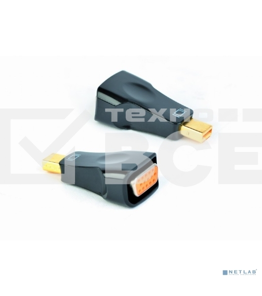 Переходник miniDisplayPort - VGA, Cablexpert A-mDPM-VGAF-01, 20M/15F, черный, пакет