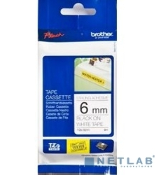 Наклейка ламинированная TZ-E211 (6 мм черн/бел, аналог TZ-211)